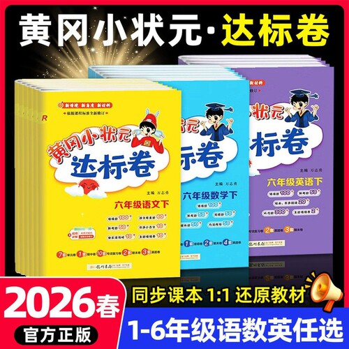 2026新版黄冈达标卷试卷