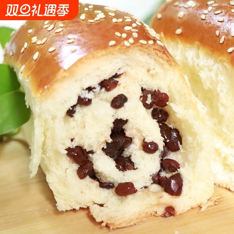 早餐面包传统夹心红豆老式豆沙怀旧零食手撕小面包500g