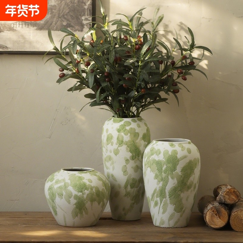 景德镇陶瓷花瓶客厅酒柜玄关轻奢装饰品摆件现代简约水培花器花盆