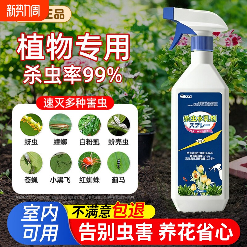 杀虫药花卉植物月季花病虫害常用药除蚜虫非红蜘蛛绿植专用杀虫剂