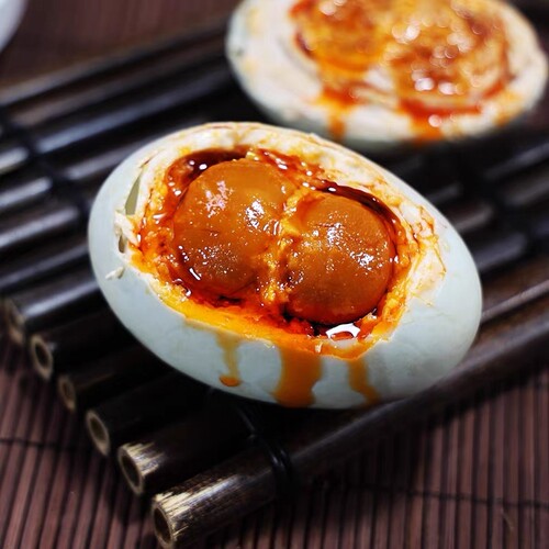 高邮咸鸭蛋双黄正宗流油双黄蛋新鲜腌制红心真空包装即食扬州特产