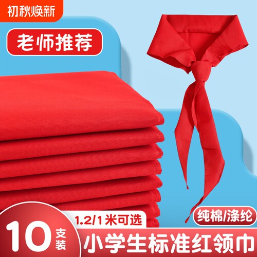 红领巾小学生初中生纯棉抗皱