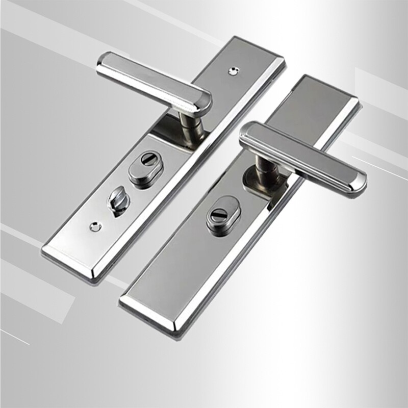 通用型防盗门把手加厚加宽防撬拉手不锈钢进户门面板门锁室内卫生