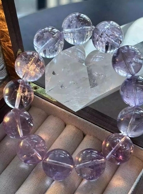 紫水晶手链招财转运高级手串男女