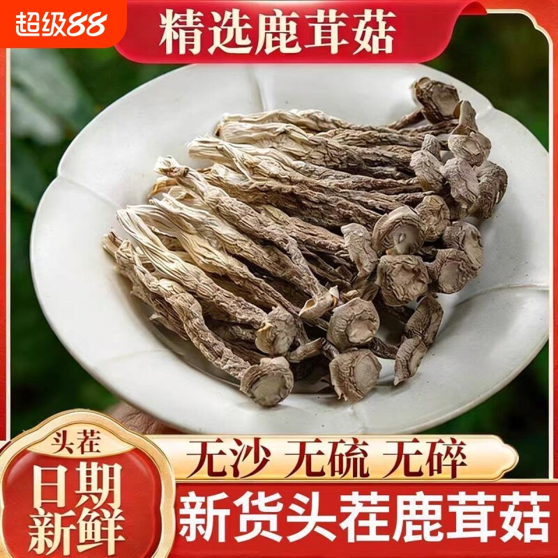 特级鹿茸菇云南特产鹿茸菇干货无硫鹿茸菇特级批发产地直销蘑菇