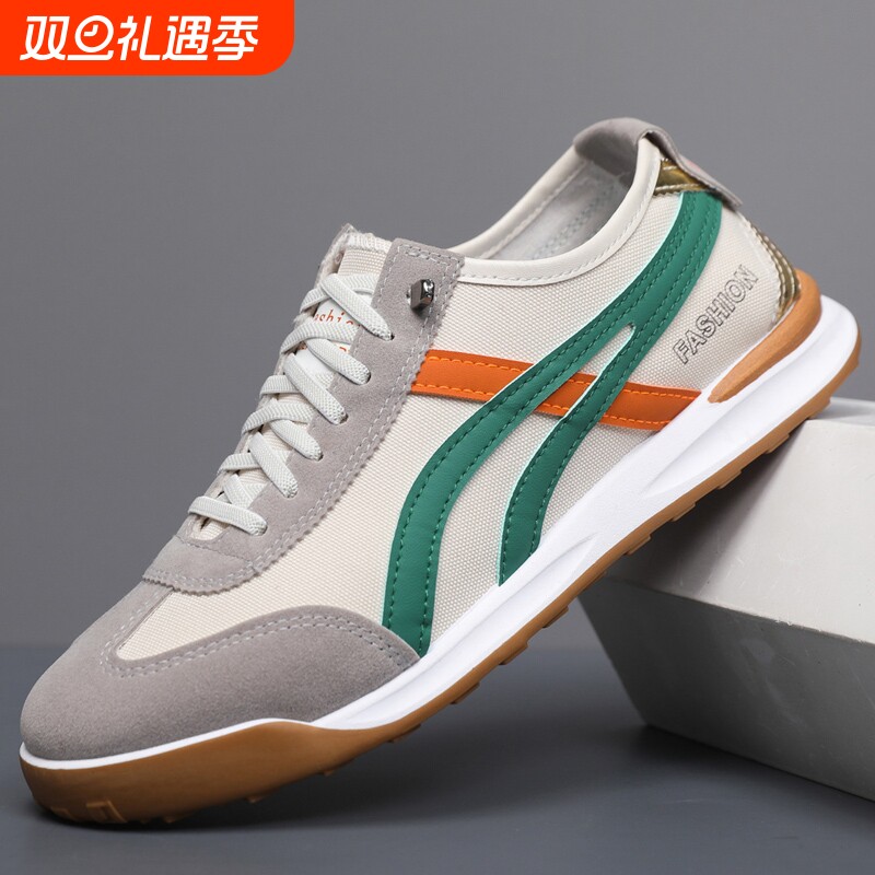 情侣帆布鞋夏季新款时尚百搭透气学生运动休闲鞋男士一脚蹬懒人鞋