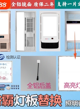 集成吊顶浴霸灯板led灯芯面板灯风暖灯照明光源灯替换芯配件 中间