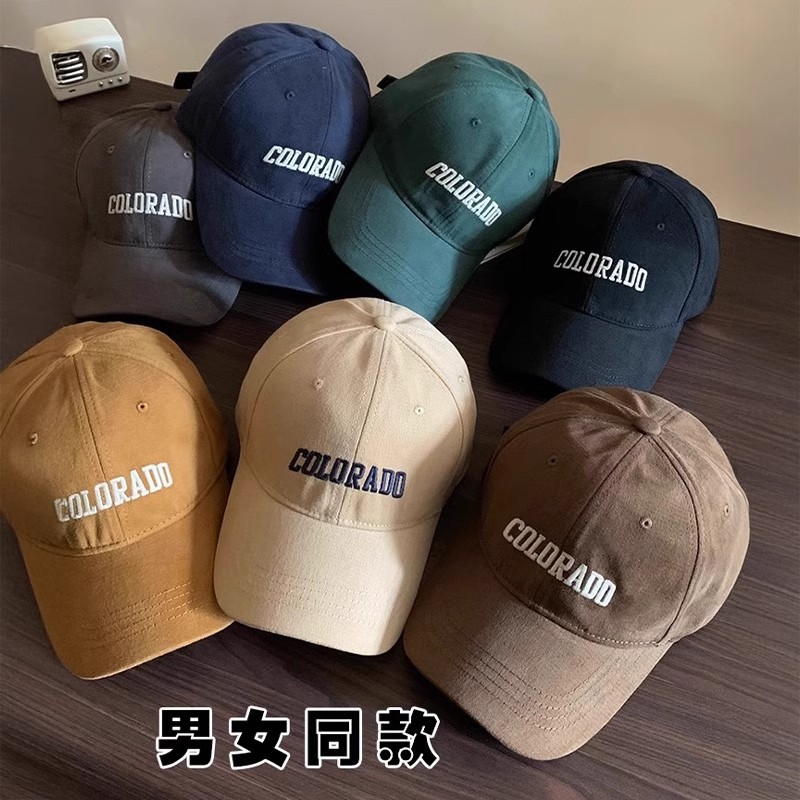 2025新款秋冬季纯棉大头围帽子鸭舌帽宽帽檐加大加深棒球帽显脸小