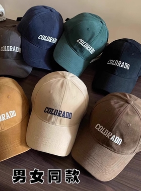 2025新款秋冬季纯棉大头围帽子鸭舌帽宽帽檐加大加深棒球帽显脸小