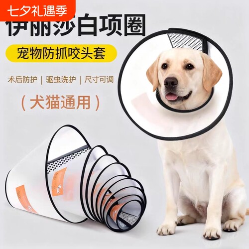 伊丽莎白圈猫咪头套绝育项圈防舔