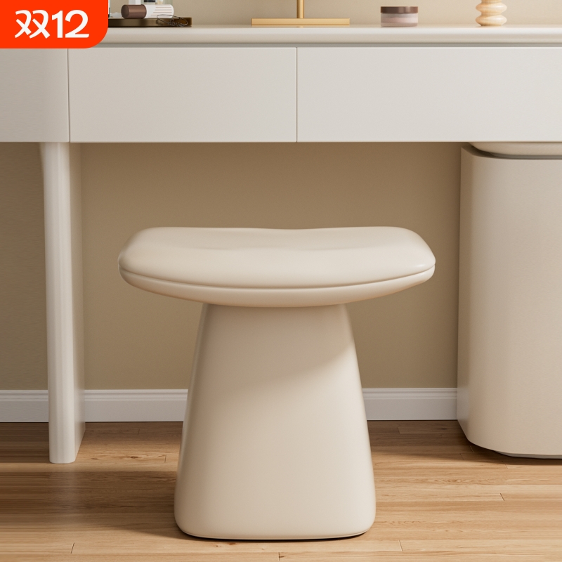 轻奢化妆凳卧室女生梳妆凳小户型家用梳妆台凳子高级感椅子奶油