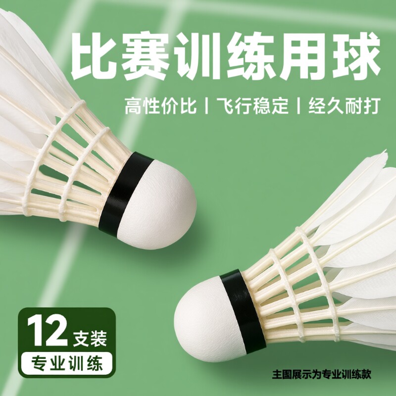 羽毛球专业耐打正品鹅毛球比赛训练防风学生稳定不易烂复合室外