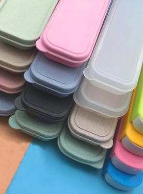 装筷子的盒子便携式勺叉盒学生收纳盒空儿童外出塑料餐具盒大小号