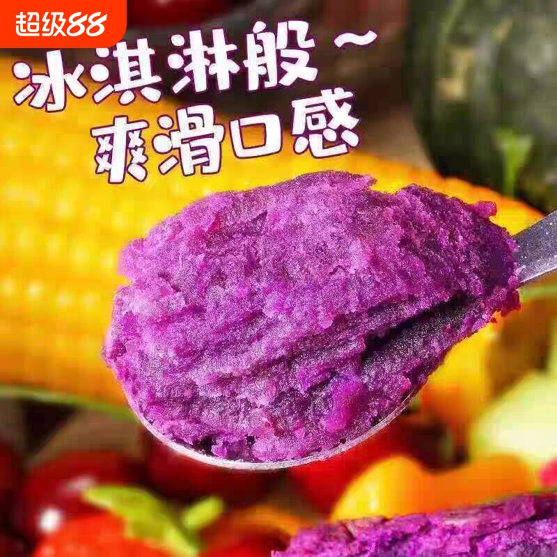 紫薯农家新鲜番薯地瓜农家蜜薯板栗香红沙地薯糖心山芋图片
