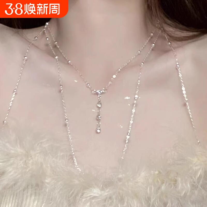 百搭胸链身体链性感比基尼2026年新款爆款锁骨链后背链项链女生