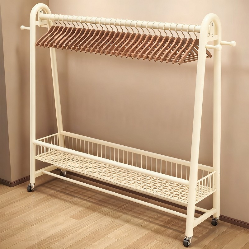 衣帽架落地卧室家用房间挂衣架置物晾衣架简易移动收纳挂衣服架子