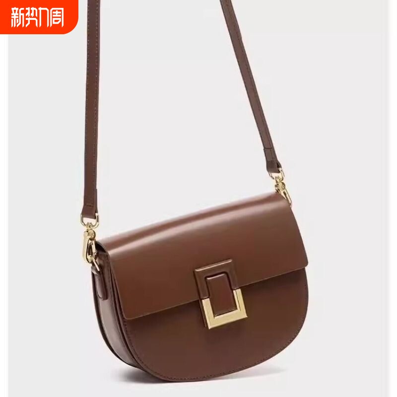 马鞍包女2026新款百搭单肩包休闲复古斜挎小包高级小众设计