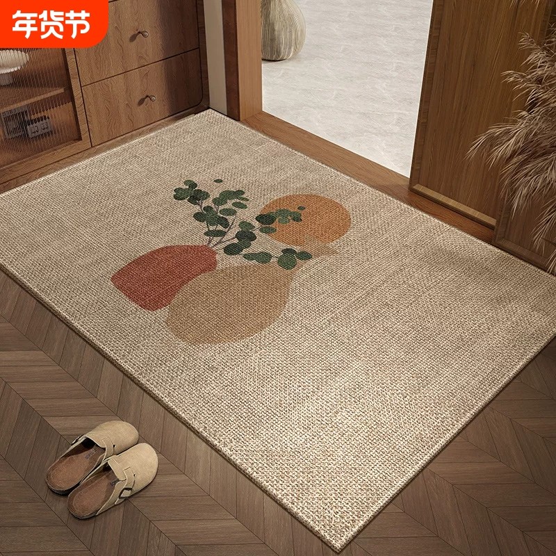 高端亚麻门垫家用耐脏脚踏垫入户门进门地垫垫子脚垫门外浴室吸水,居家布艺,入户地垫,淘宝优惠券,粉丝福利购,淘宝优惠卷