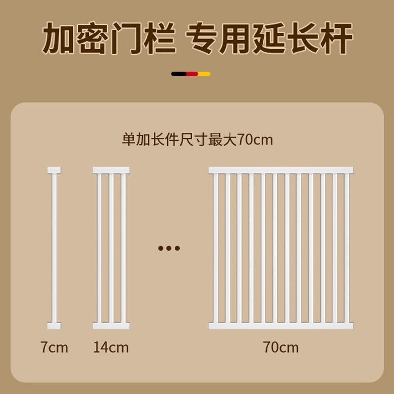 【加密门栏围栏专用配件】宠物围栏防猫门栏狗狗栅栏隔离拦杆