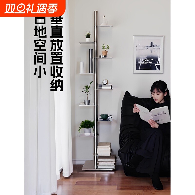 创意旋转书架客厅落地转角铁艺多层置物架家用玩具架书本收纳架