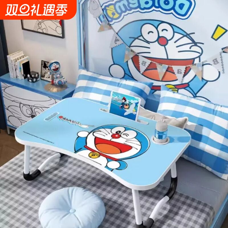 床上小桌子可折叠宿舍笔记本电脑桌学生上铺卧室卡通儿童学习书桌