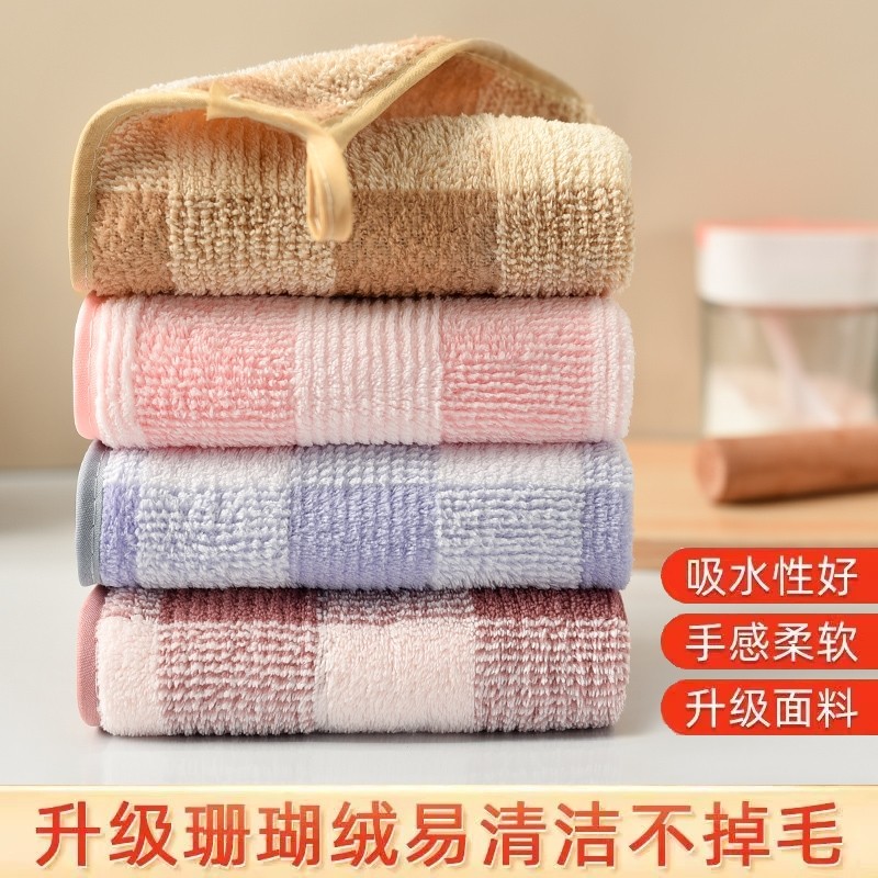 珊瑚绒抹布厨房菠萝格洗碗布家用吸水不掉毛不沾油擦桌清洁巾去油