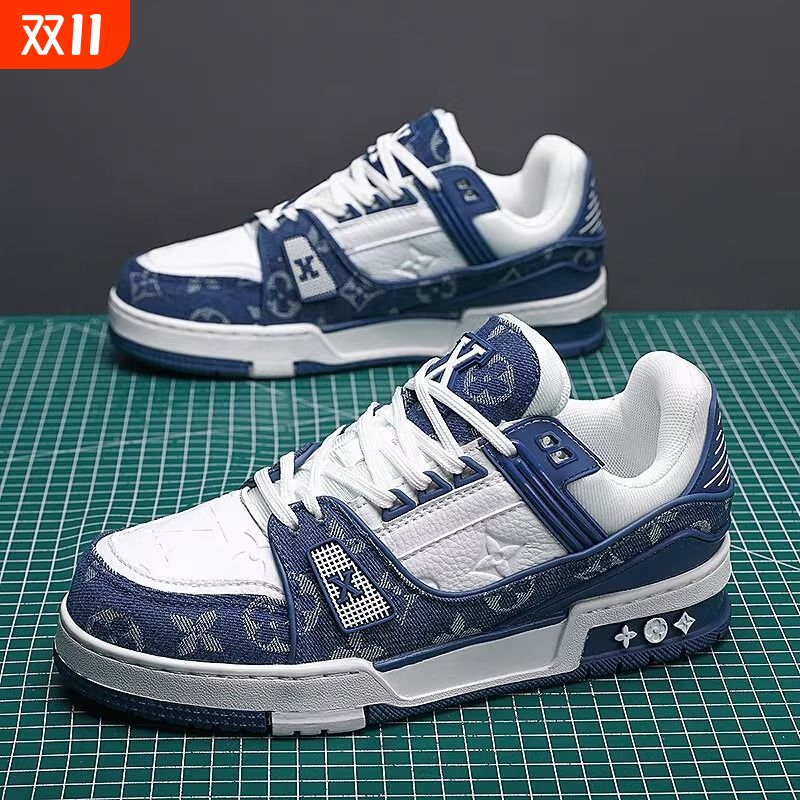 PINGFANZHE白色低帮秋冬新款