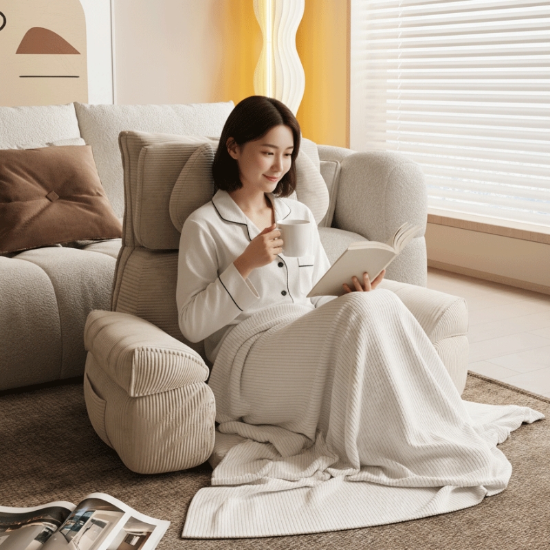 床上靠背椅护腰靠背垫椅子坐垫单人懒人沙发飘窗靠椅床椅可拆洗