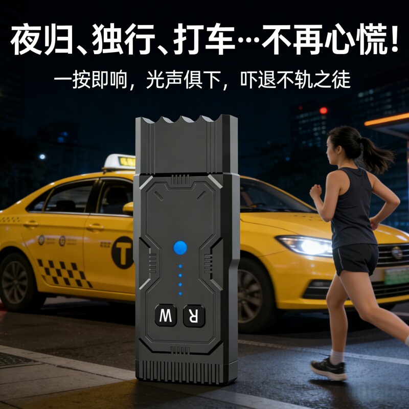 女生独居通勤个人安全报警器女性防狼神器户外便携大功率应急用品