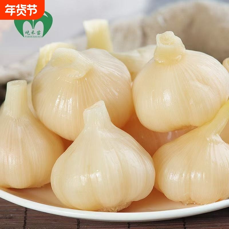 腌制大蒜糖蒜3斤泡大蒜头糖醋甜蒜蒜瓣泡菜酱菜咸菜袋装禾苗新鲜