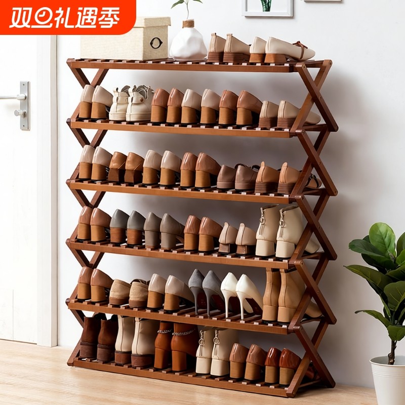 简易可折叠多层鞋架玄关入户门宿舍桌下鞋子收纳架小户型免安装