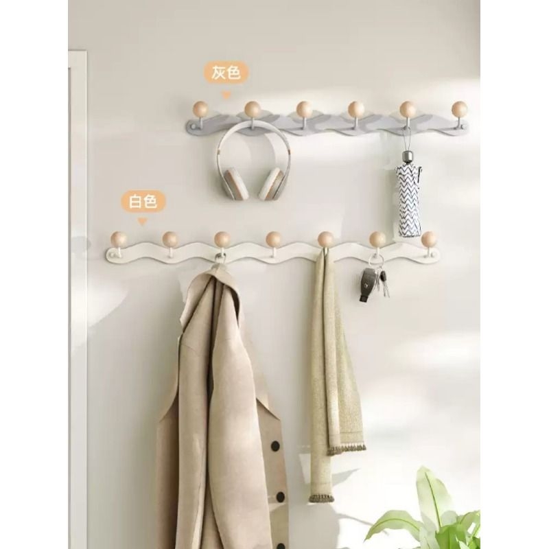 门上挂衣架免钉无痕挂衣钩卧室收纳门背式挂钩宿舍门后挂钩置物架