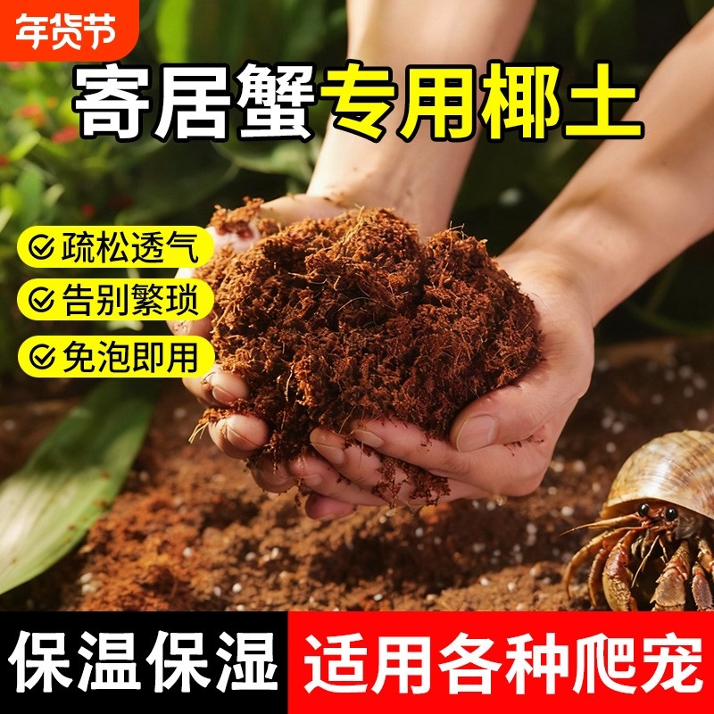 寄居蟹专用椰土免泡发新手垫材料饲养箱冬眠,鲜花速递/花卉仿真/绿植园艺,介质/营养土,淘宝优惠券,粉丝福利购,淘宝优惠卷
