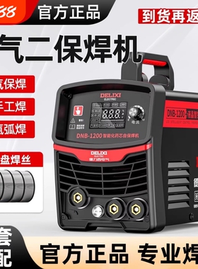 德力西无气二保焊机电焊机220v家用不锈钢氩弧焊机小型两用一体机