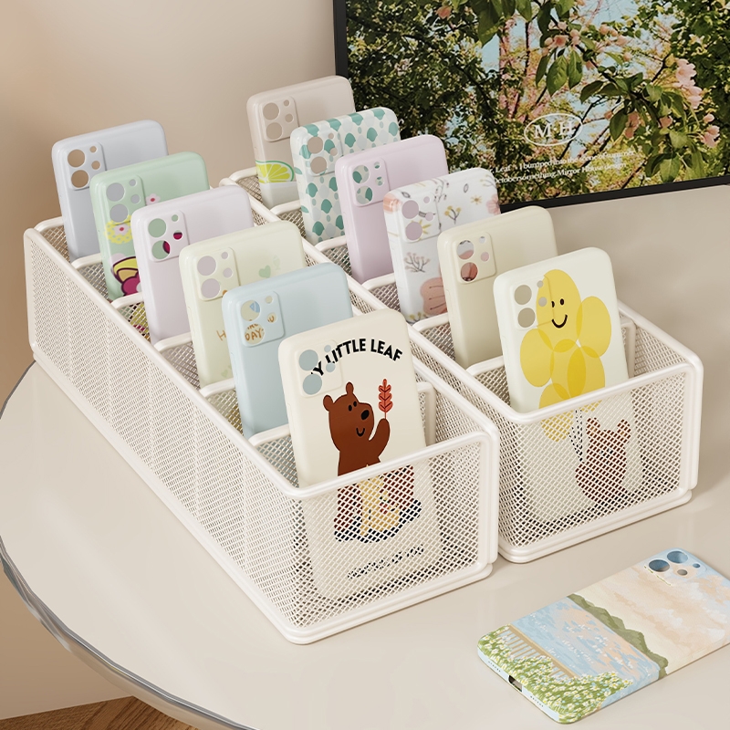 桌面手机壳收纳盒数据线存放盒