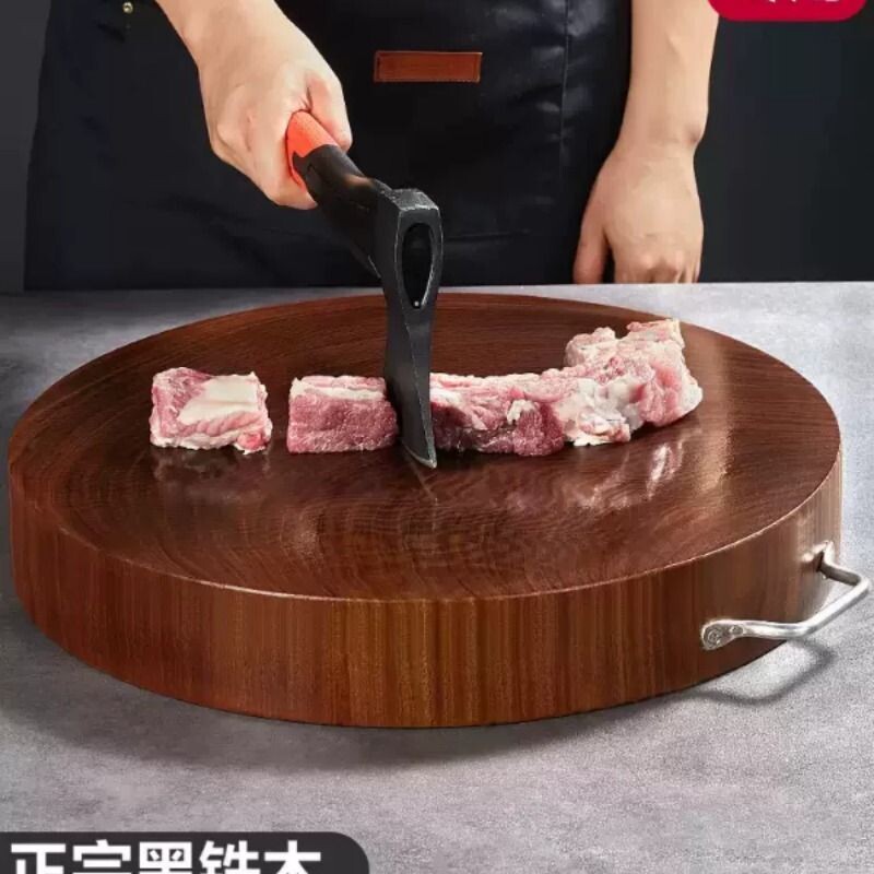 正宗黑铁木砧板抗菌防霉家用切菜板实木案板商用加厚菜墩刀粘占板