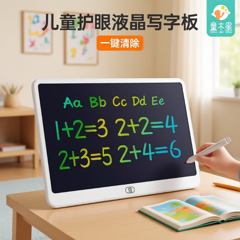 儿童画板手写液晶可擦可消除小学生3到6岁家用写字画画电子屏磁性