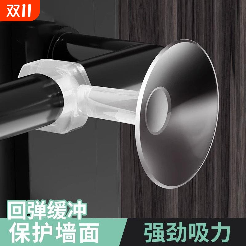 门吸免打孔新款硅胶门把手静音防撞垫卫生间卧室吸门阻门后门挡器