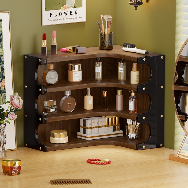 亚克力桌面上化妆品收纳盒梳妆台开放强力承重支架护肤品收纳神器