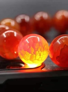 南红玛瑙龙纹手链龙鳞手串