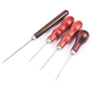 老式针实木锥子木头锥子锥针补鞋木柄锥子翻袋角扎眼锥子上穿鞋线