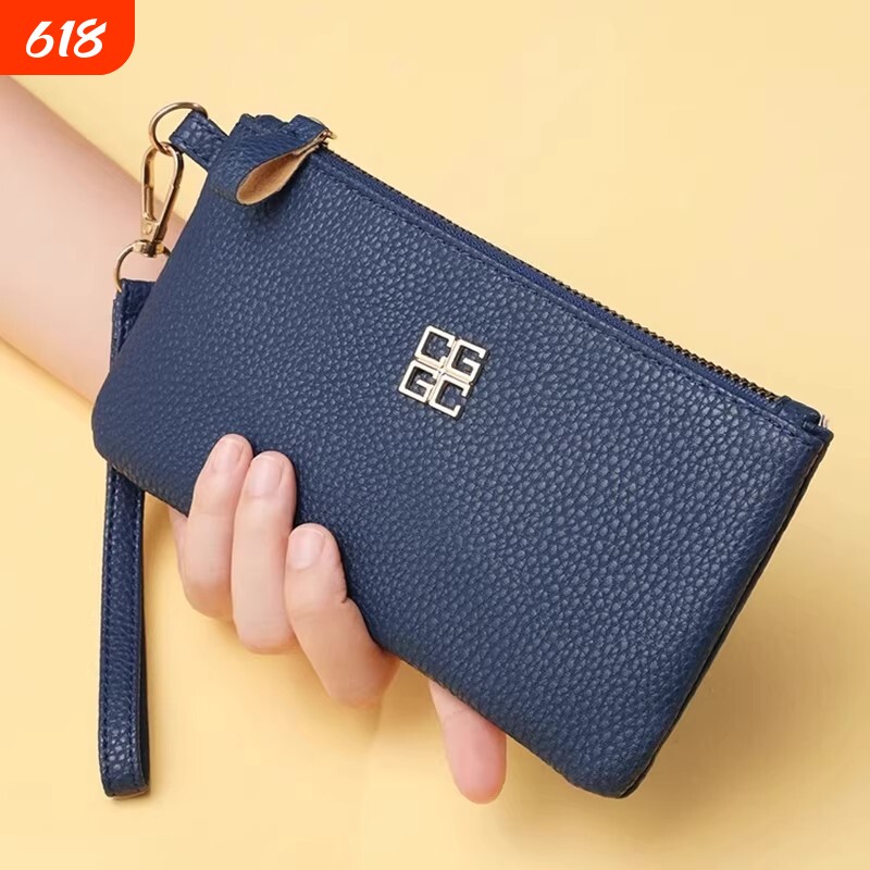 2026新款钱包女拉链长款钱夹真皮手拿包女大容量可放放手机零钱