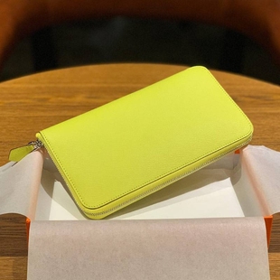 爱马女仕H家手掌纹大牌真皮拉链钱包男女通用长款手拿包大容量多