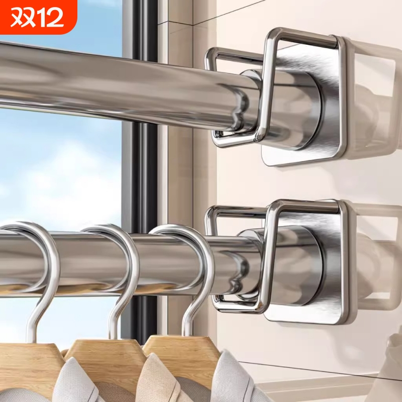 免打孔伸缩窗帘杆|超3000次加购