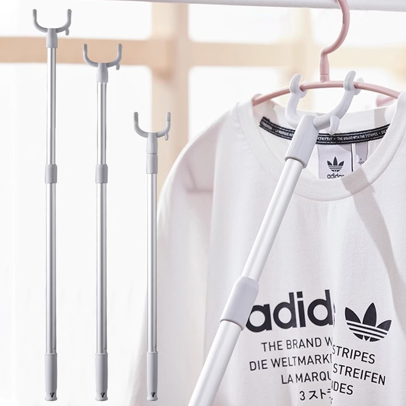 撑衣杆晾丫叉衣叉杆不锈钢伸缩杆家用收衣服取挑衣杆晒学生宿舍