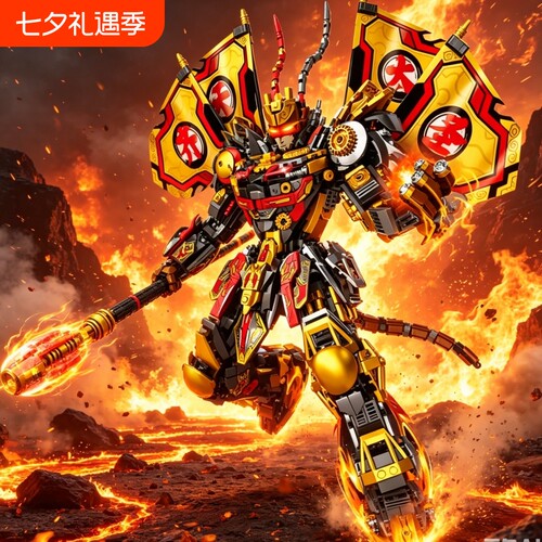 【热销】孙悟空机甲积木模型拼装