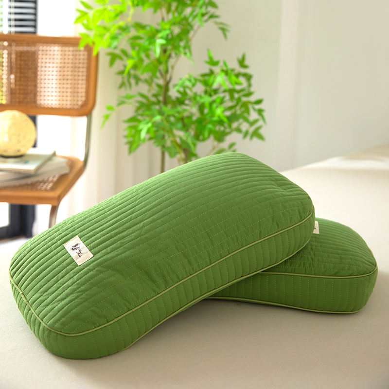 纯荞麦壳枕头全棉助睡眠单人宿舍硬枕芯家用护颈椎荞麦皮单个装