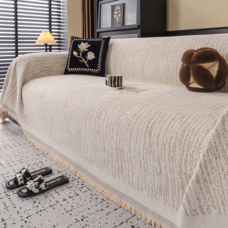 热销雪尼尔沙发巾轻奢全盖防滑沙发盖布四季通用坐垫套贵妃一片式