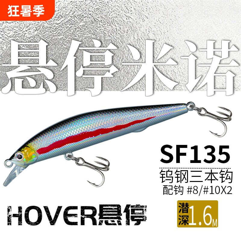 鲌鲨悬浮悬停米诺远投死飞一抽路亚饵淡海水翘嘴鲈鱼鳜鱼钨钢克重