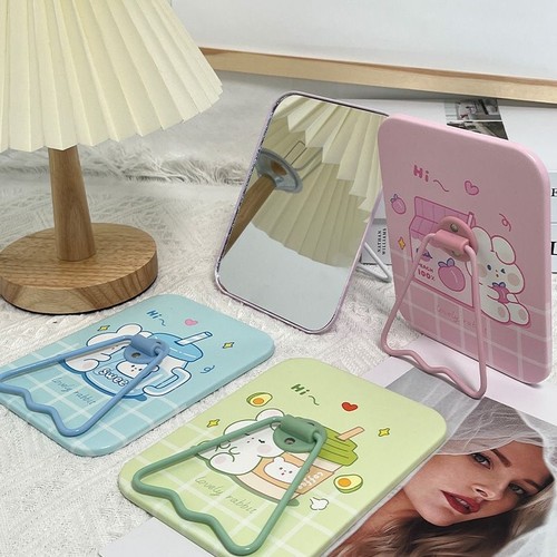 可悬挂桌面摆放化妆镜矜色镜子